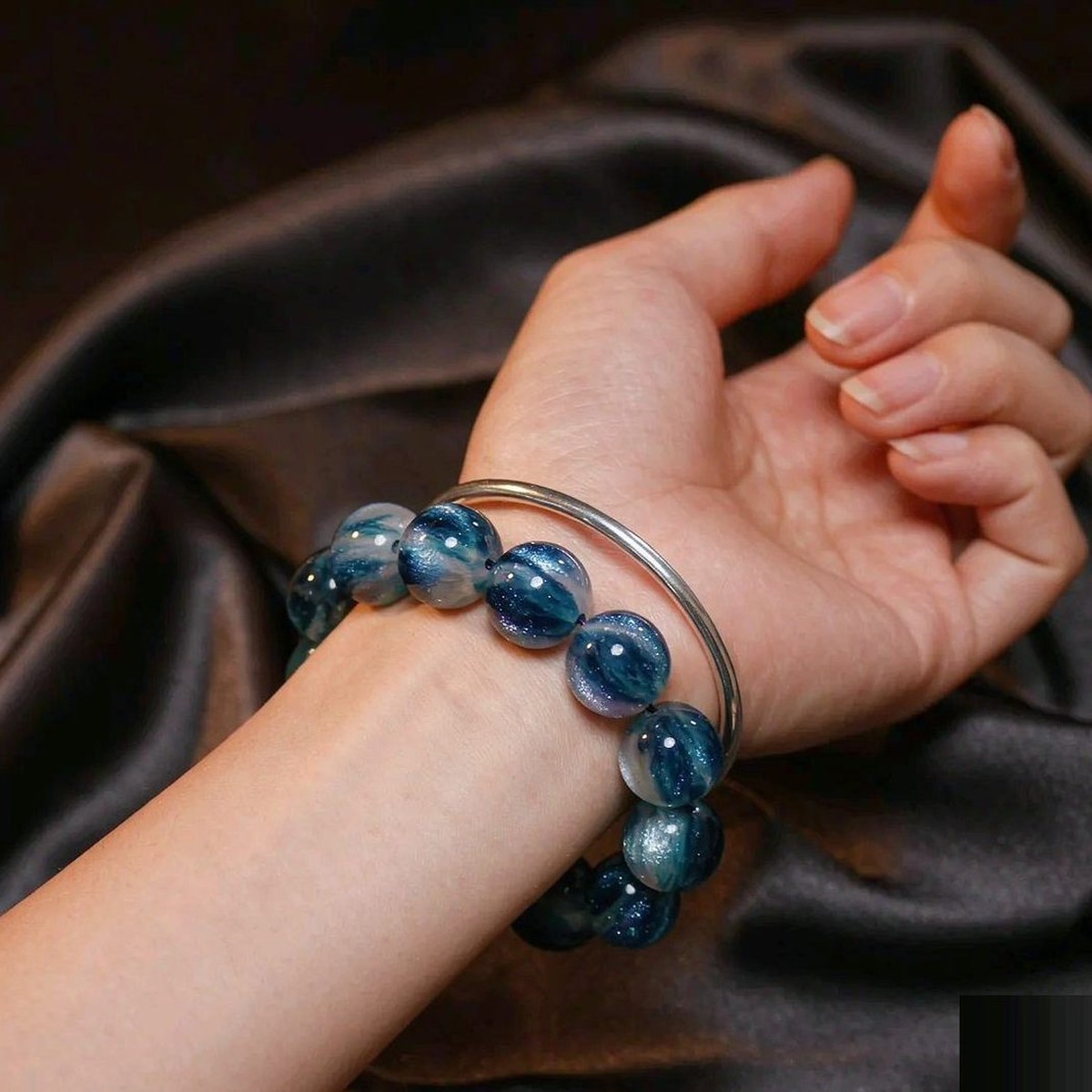 BEADORO Bluesand bracelet view 1